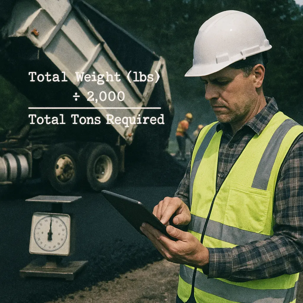 Step 3: Convert Weight to Tons